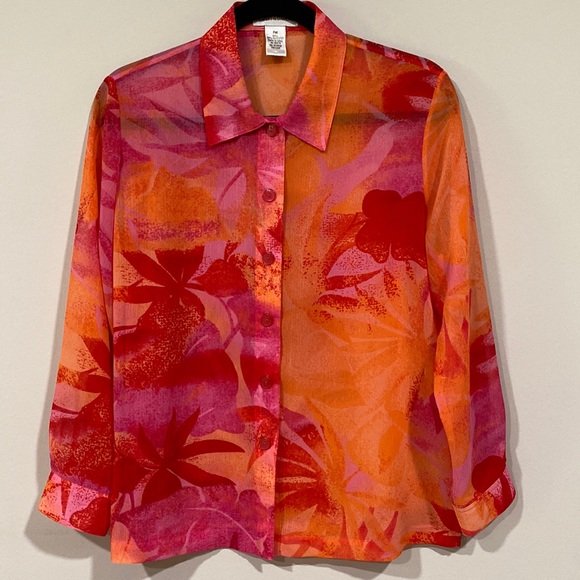 Draper’s & Damon’s Tops Drapers And Damons Petite Polyester Crpe